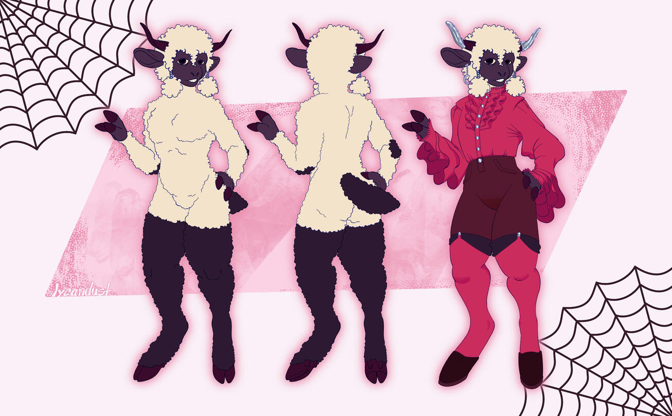 Lined ref sheet + outfit