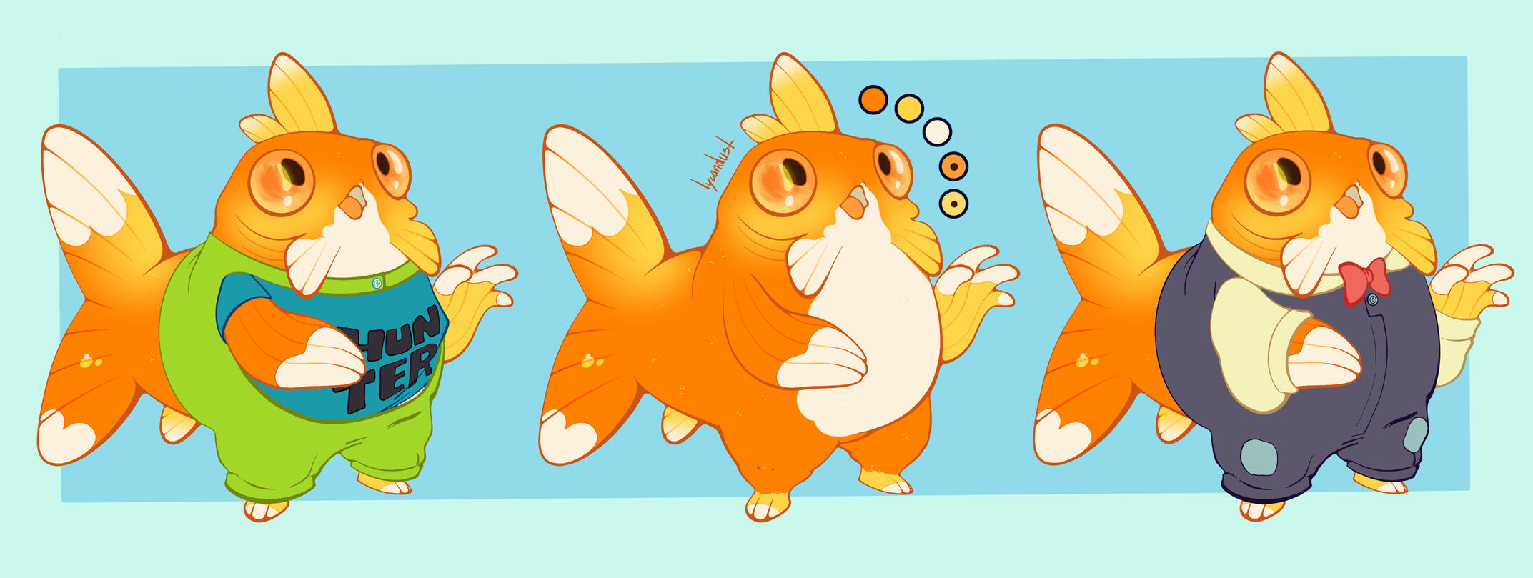 Lined ref sheet + outfits