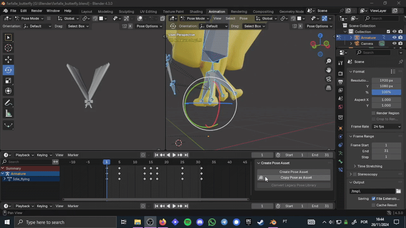Flying Animation